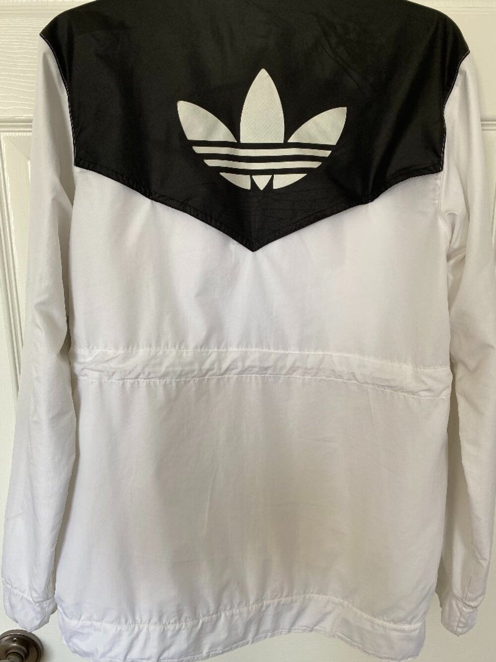 Adidas Originals Vintage Windbreaker Jacket – Black/White - Size Small